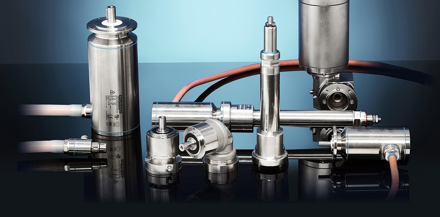 Topbillede med IP69K motorer og aktuatorer