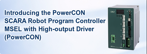 Introduktion til powerCON SCARA robotprogramcontrolleren MSEL med High-output driver (PCON).