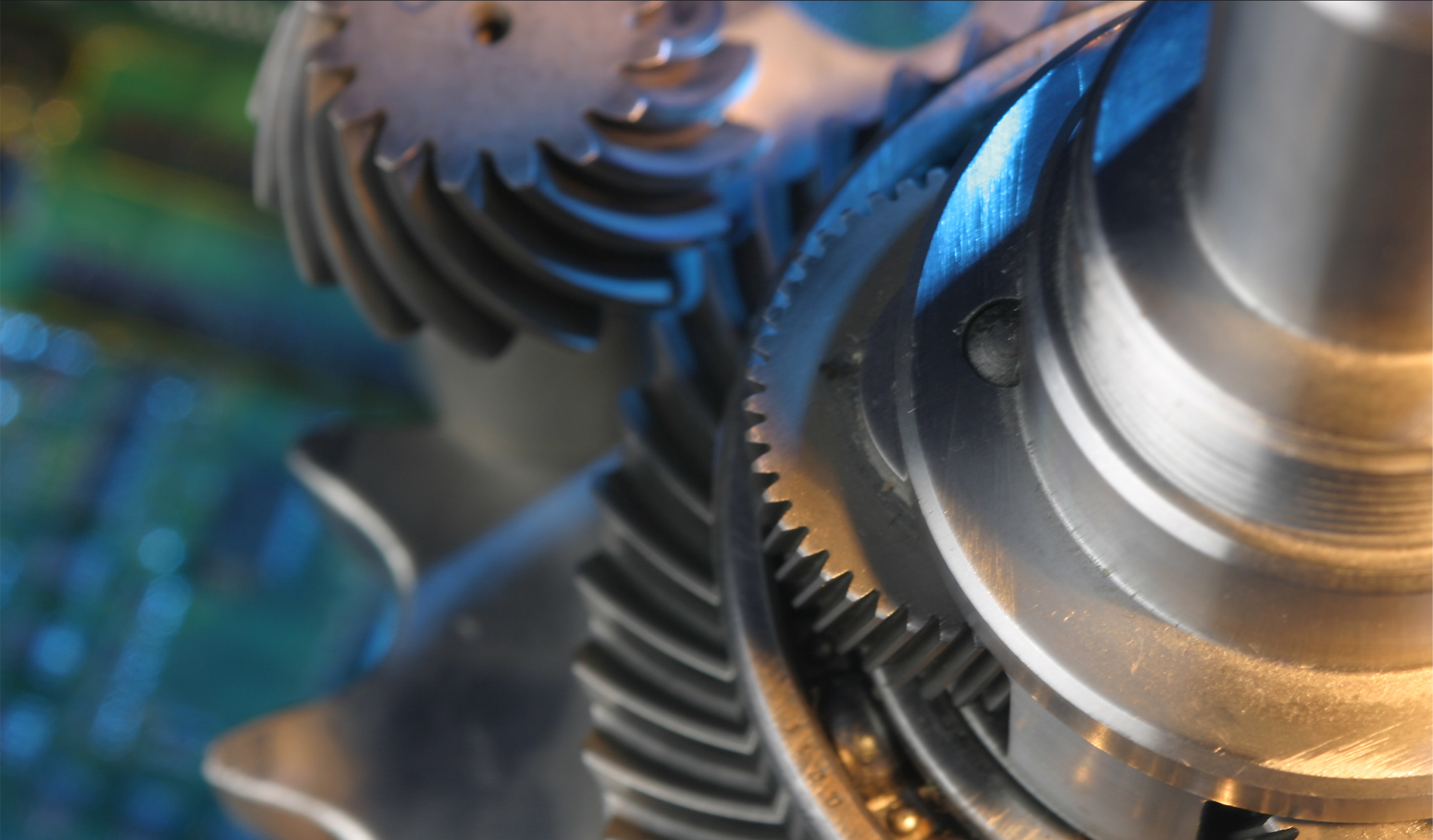 Topbillede med næroptagelse af tandhjul