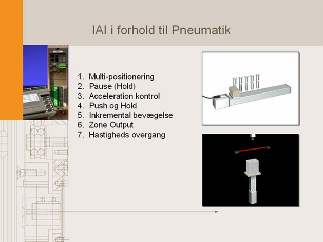 Illustration af IAI i forhold til pneumatik med fakta og tegning af netværk