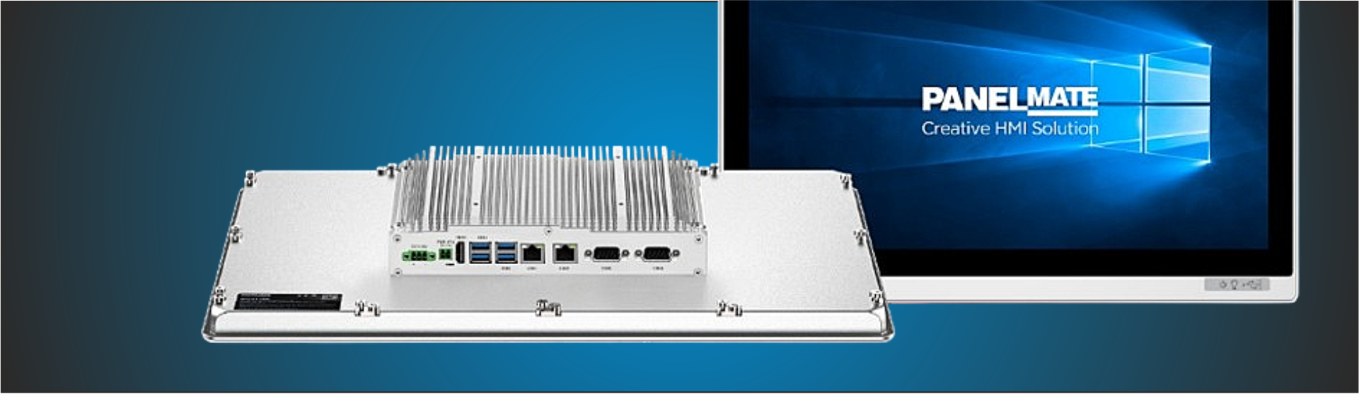 Topbillede med PanelMate PC monitor / IPC