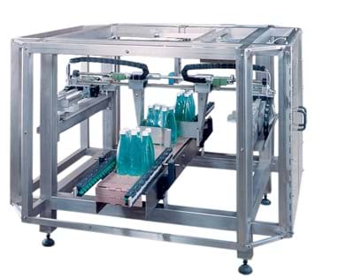 Foto af Gantry system i flaskemaskine