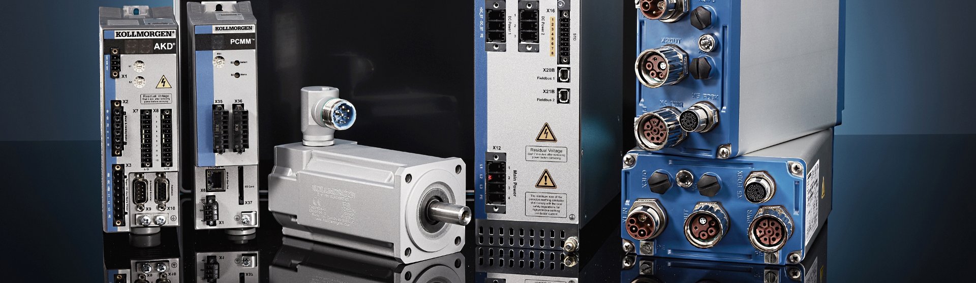 Topbillede af Kollmorgen drev og motor