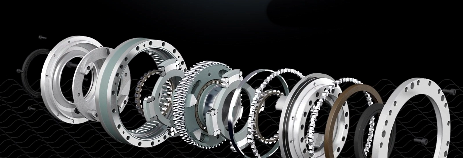 Topbillede med næroptagelse af dele i gear