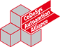 Her vises CoDeSys, EtherCAT og PLC open logoer