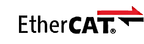Netværkslogoer: EtherCAT, EtherNet/IP, CompoNet, CC-link
