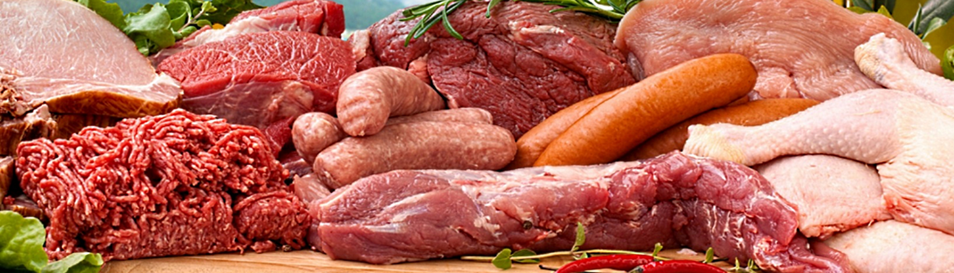 Topbillede med kødvarer