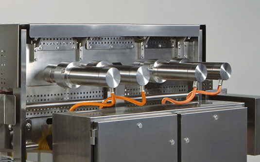 Fødevaremaskine med 4 blanke motorer