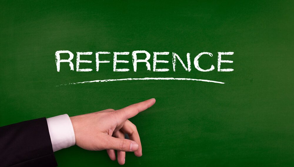 Topbillede med teksten: Reference
