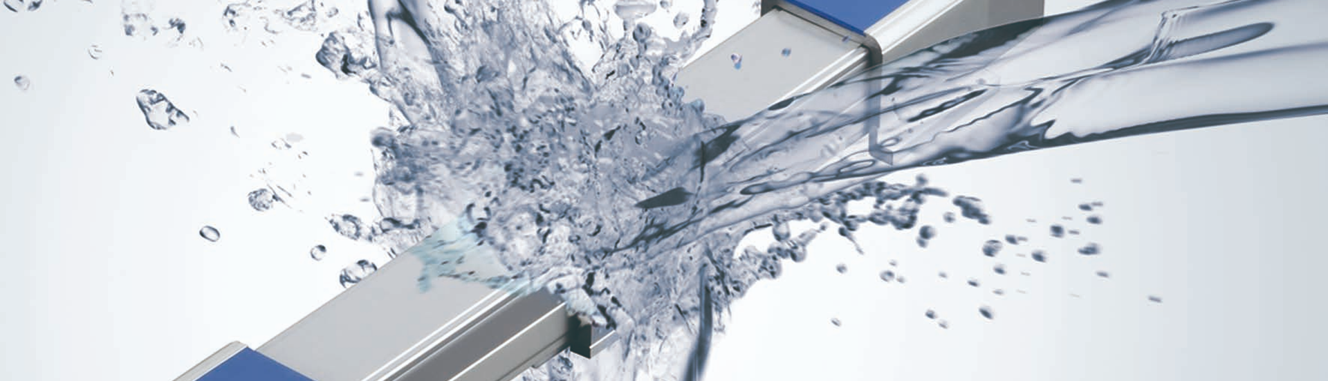 Topbillede med næroptagelse af vaskbar aktuator i vand