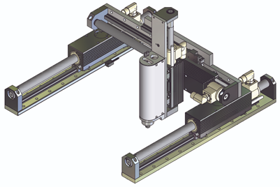 Tegning af Gantry system