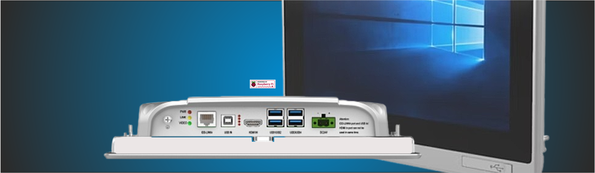 Topbillede med hånd på PanelMate skærm