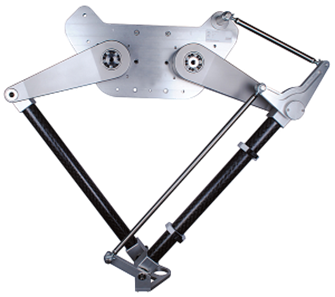 Foto af D2-1000 to-akse delta robot