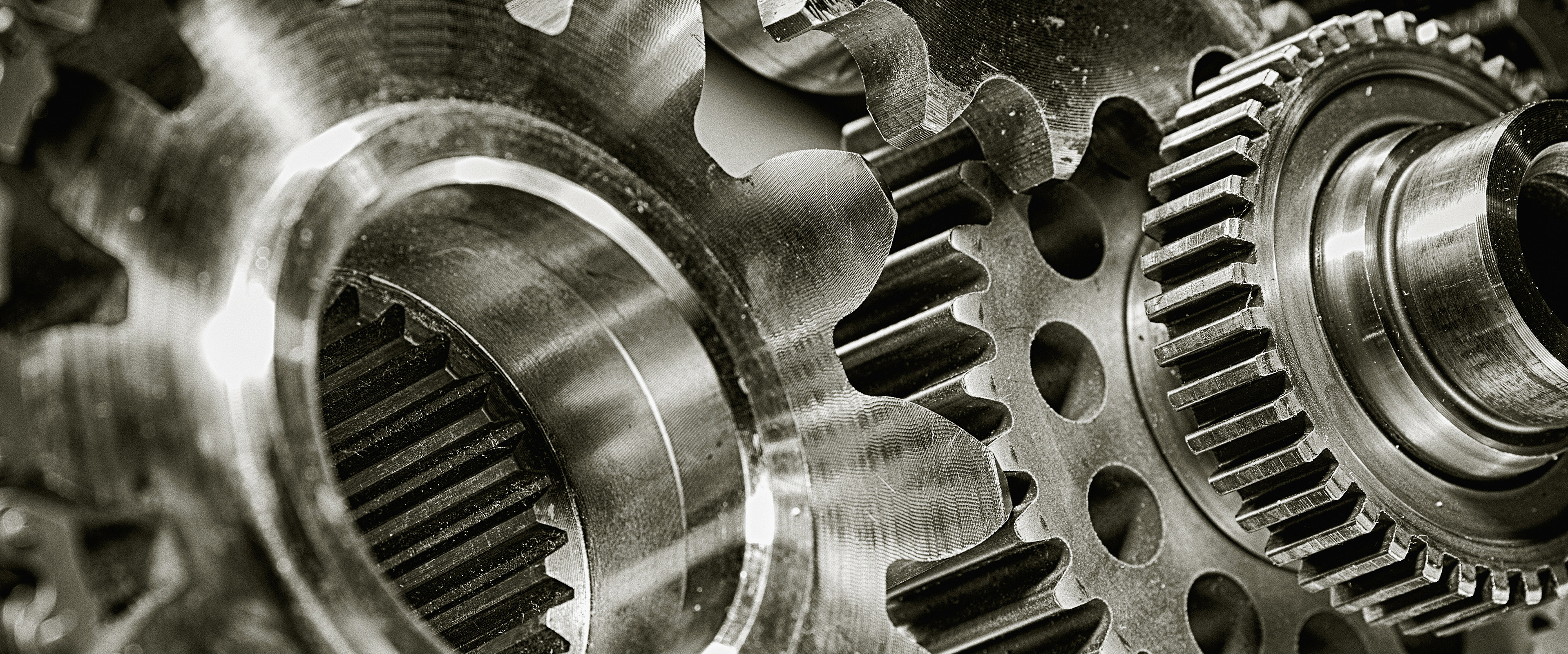 Topbillede med næroptagelse af tandhjul